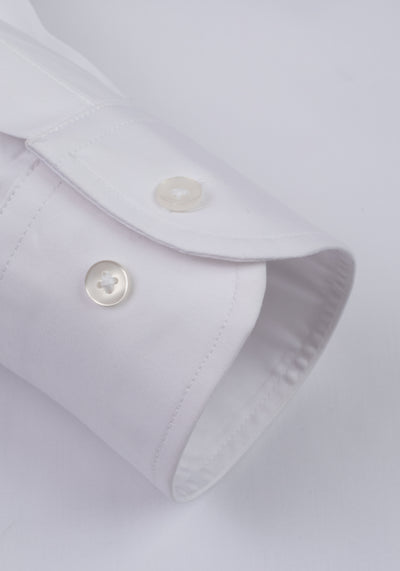 Pure White Fine Twill Shirt