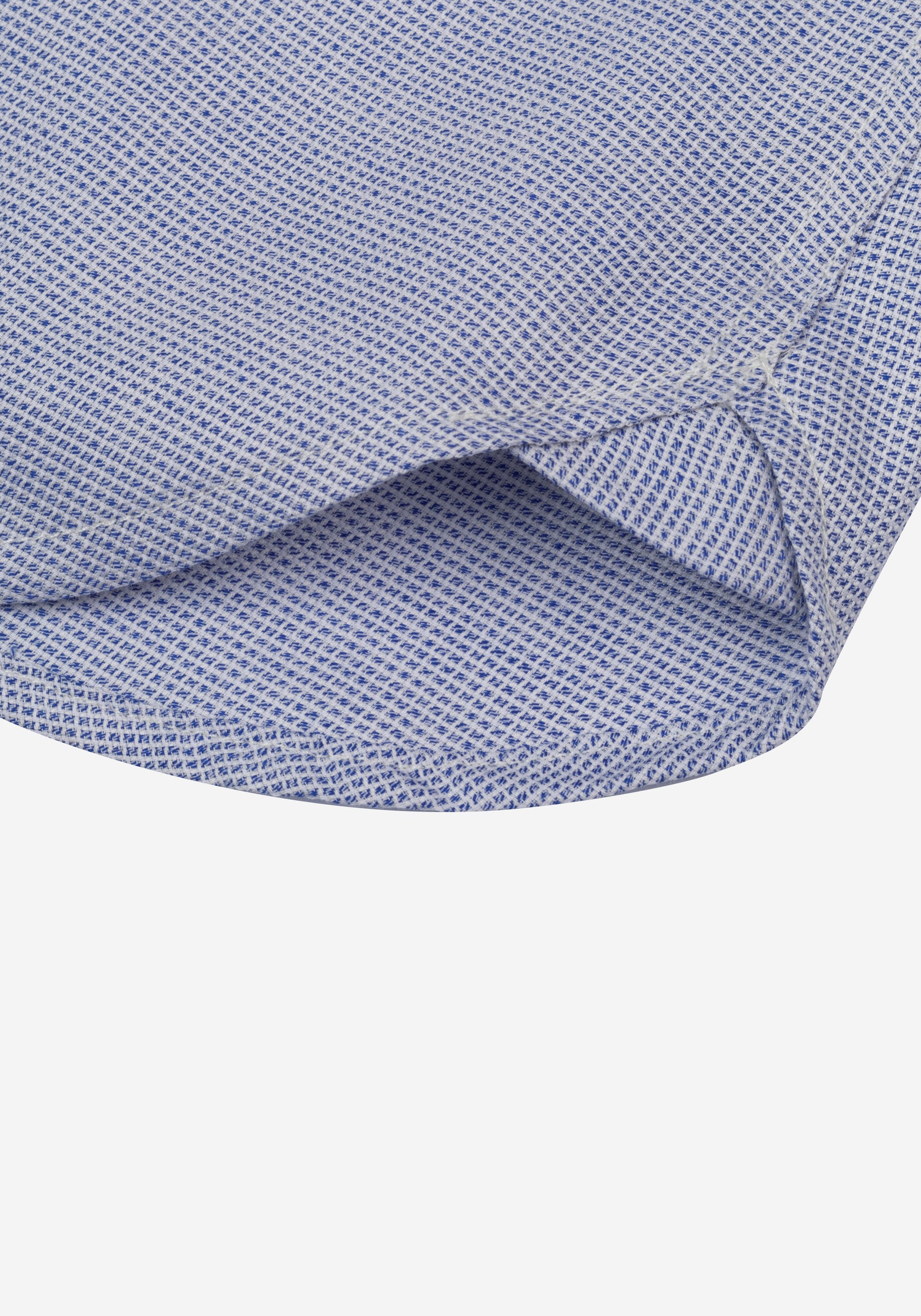 Frosted Blue Checked Dobby Shirt