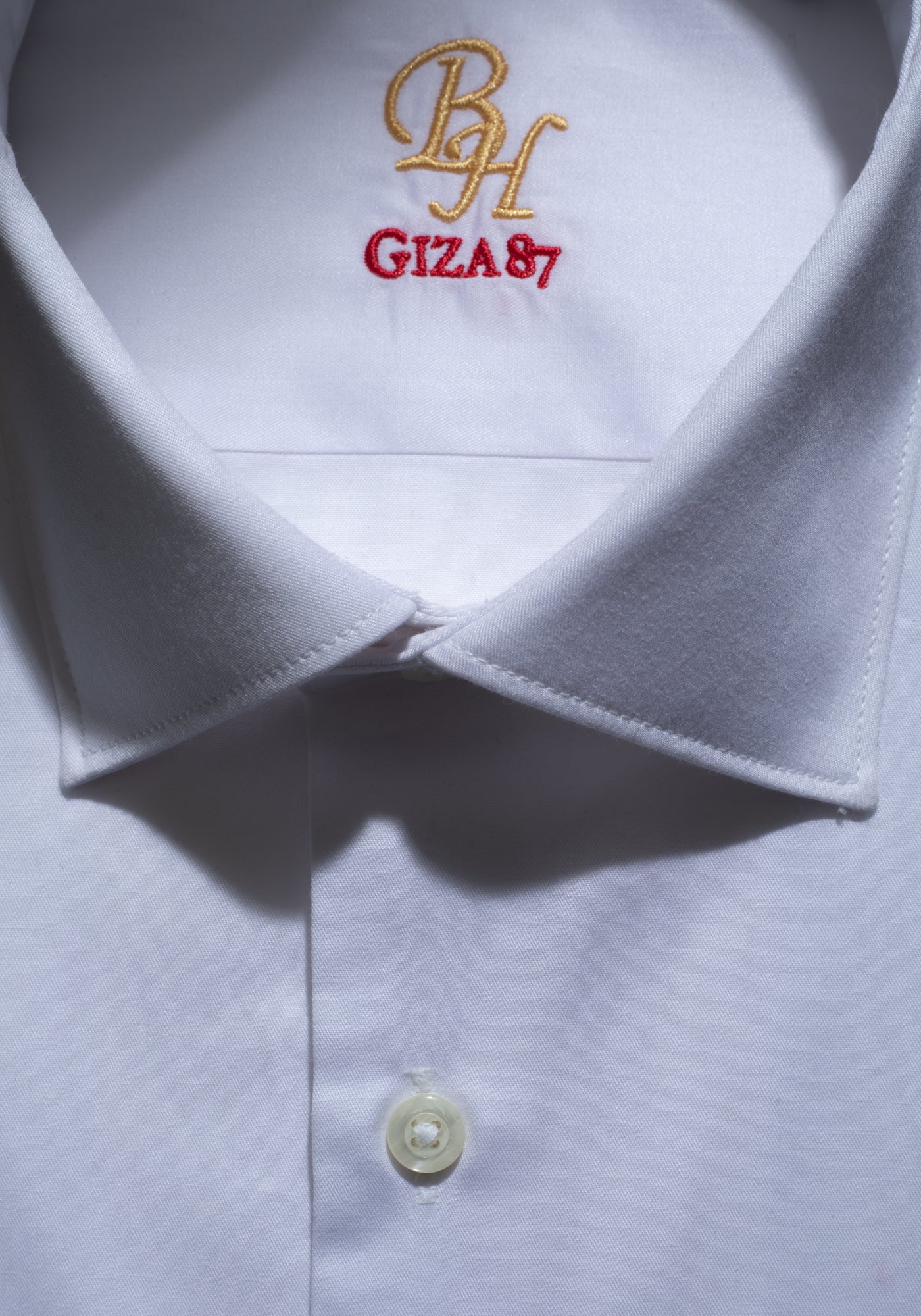 Giza 87 Cotton Pearl White Signature Poplin Shirt