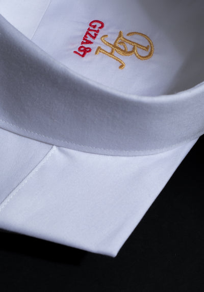 Giza 87 Cotton Pearl White Signature Poplin Shirt