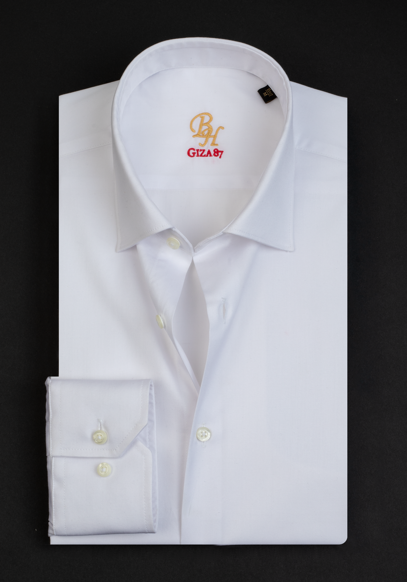 Giza 87 Cotton Pearl White Signature Poplin Shirt