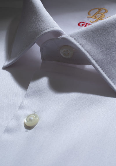 Giza 87 Cotton Pearl White Signature Poplin Shirt