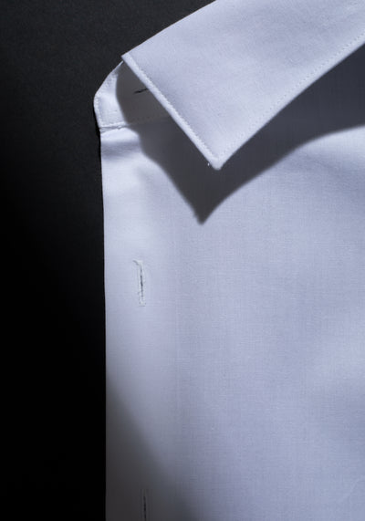 Giza 87 Cotton Pearl White Signature Poplin Shirt