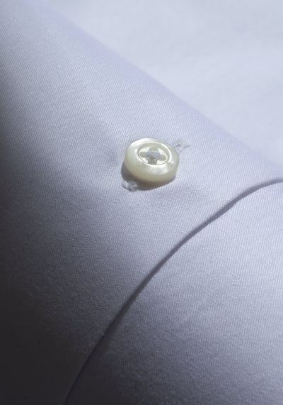 Giza 87 Cotton Pearl White Signature Poplin Shirt