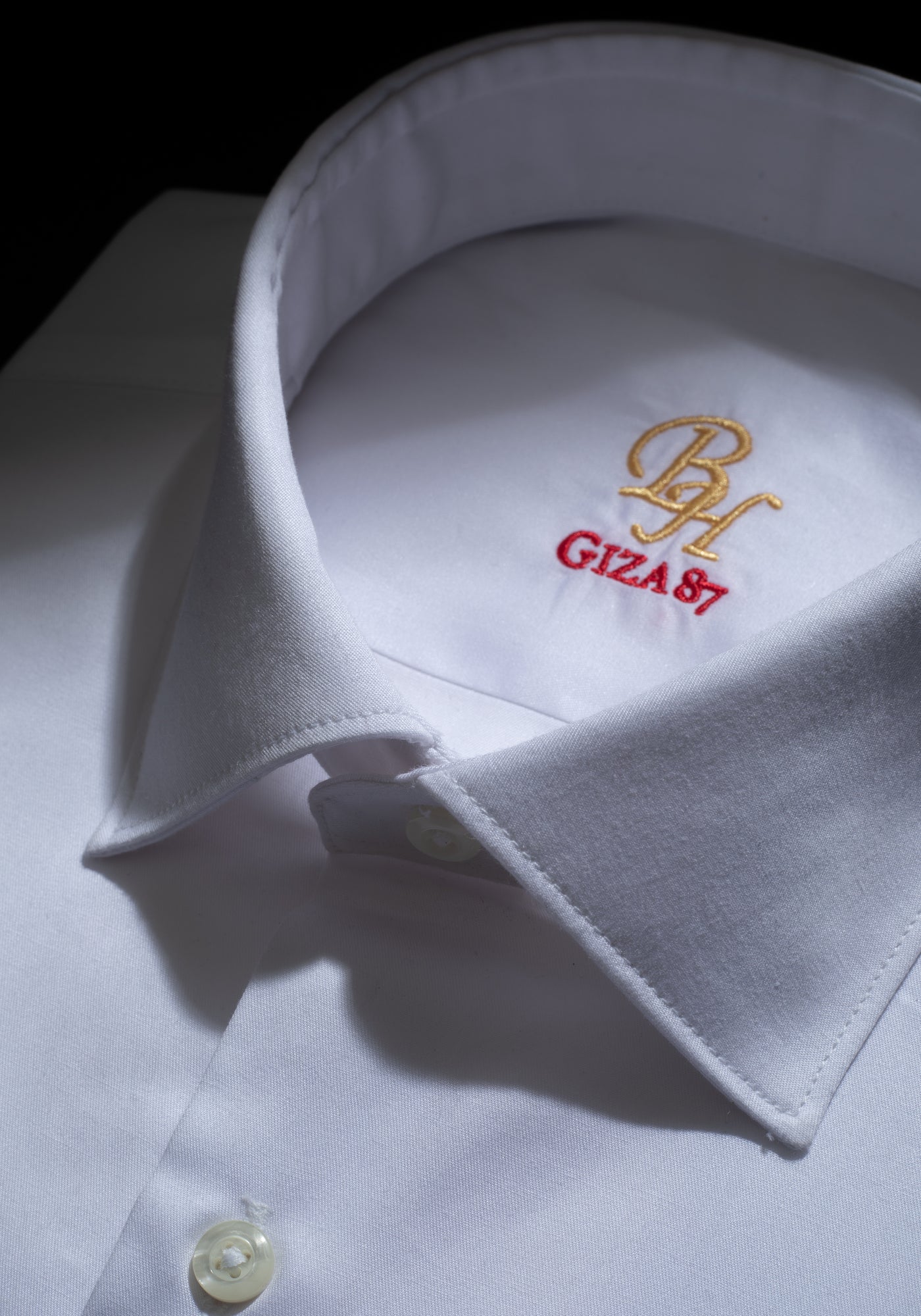 Giza 87 Cotton Pearl White Signature Poplin Shirt