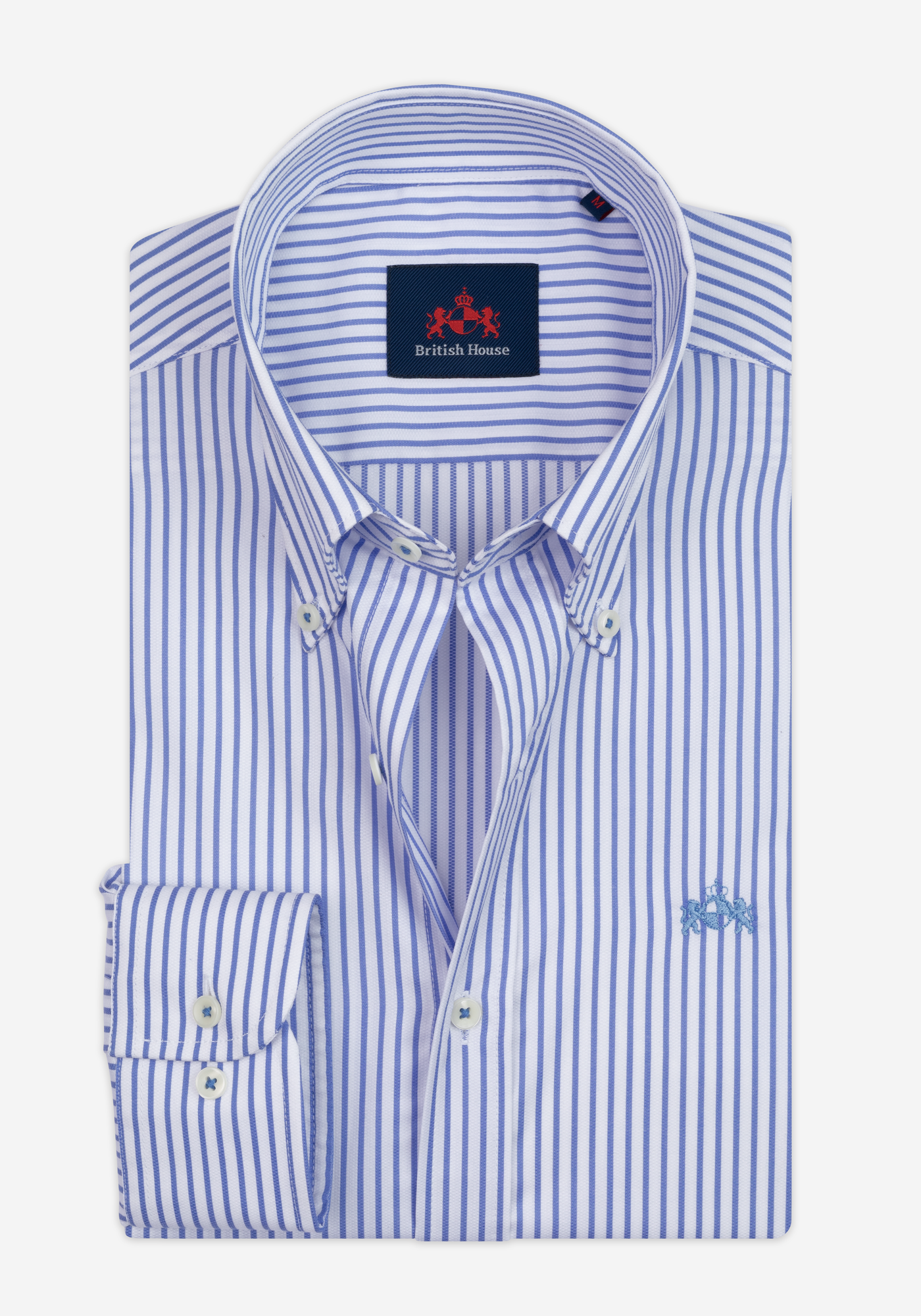 Veil Blue Stripe Oxford Shirt