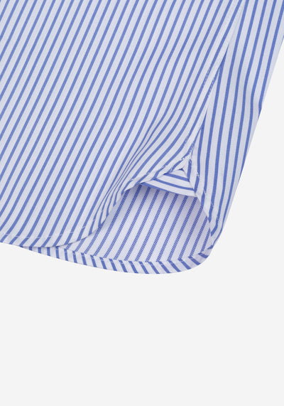Veil Blue Stripe Oxford Shirt