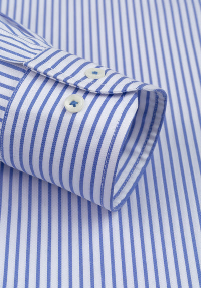 Veil Blue Stripe Oxford Shirt