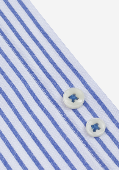 Veil Blue Stripe Oxford Shirt