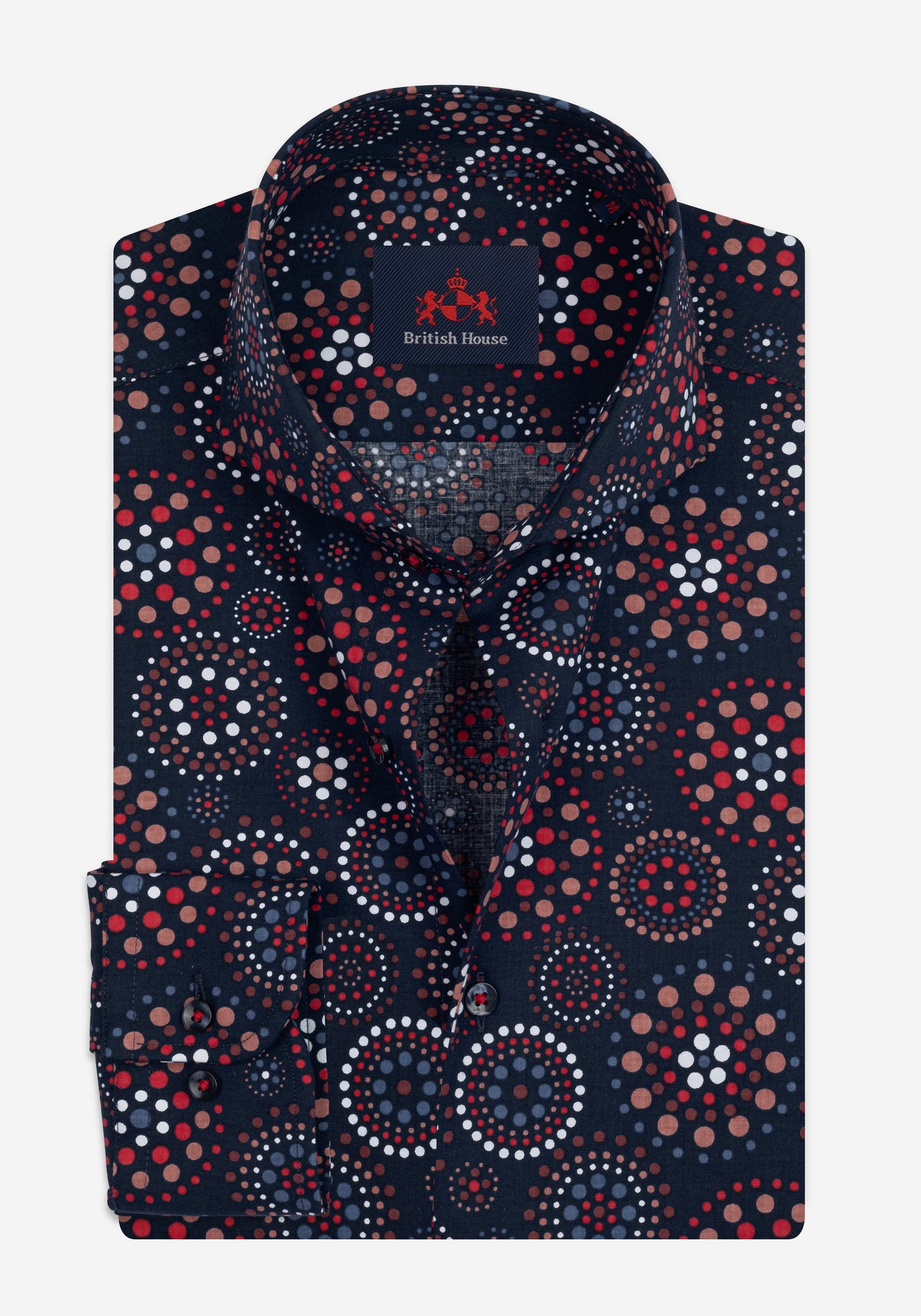 Parti-Colored Printed Poplin Shirt