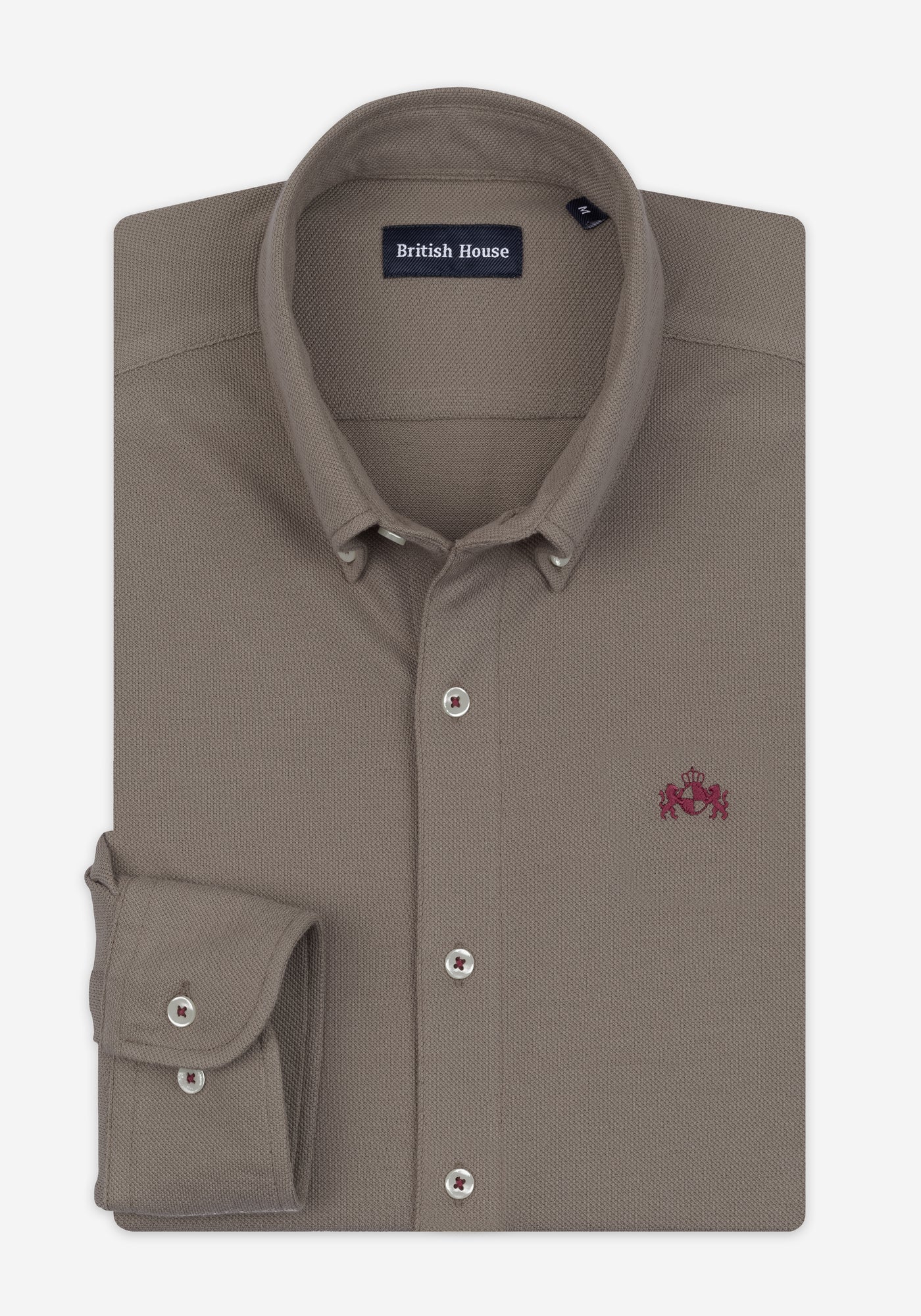 Cocoa Brown Piqué Shirt