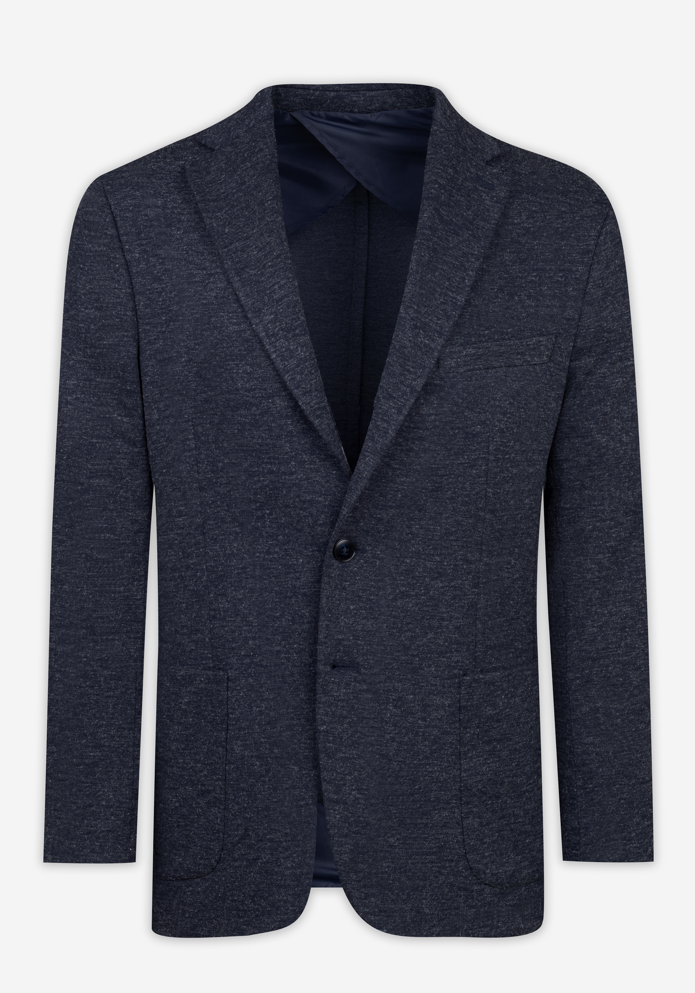 Contemporary Fit Bluish Grey Mélange Blazer