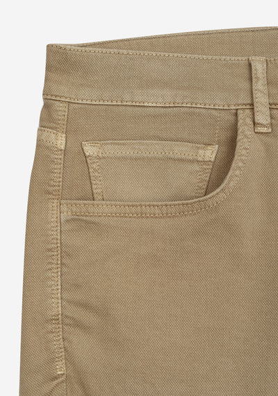 Smart Fit Savanna Beige Piqué Gabardine