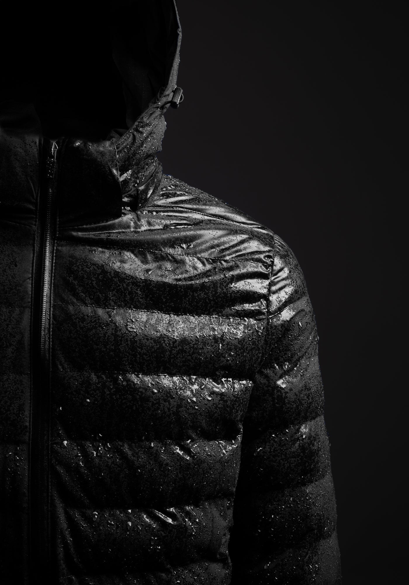 Jet Black Puffer Down Jacket