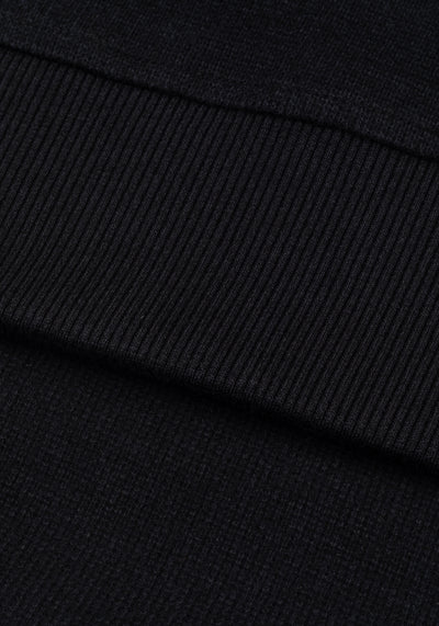 Lunar Black Cotton Sweatshirt