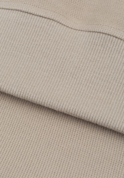 Dune Beige Cotton Sweatshirt