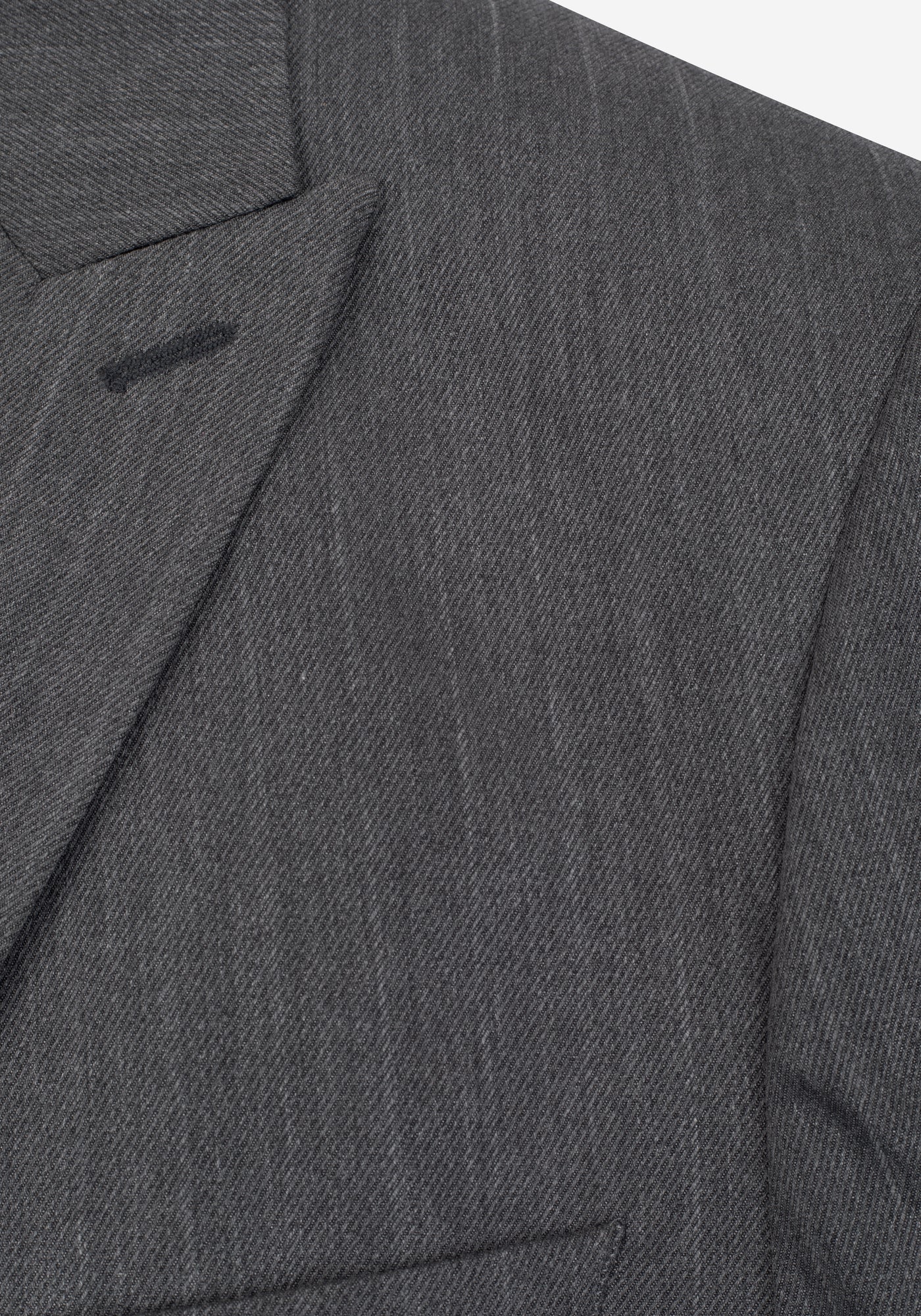 Contemporary Fit Solid Grey Double-Breasted Blazer