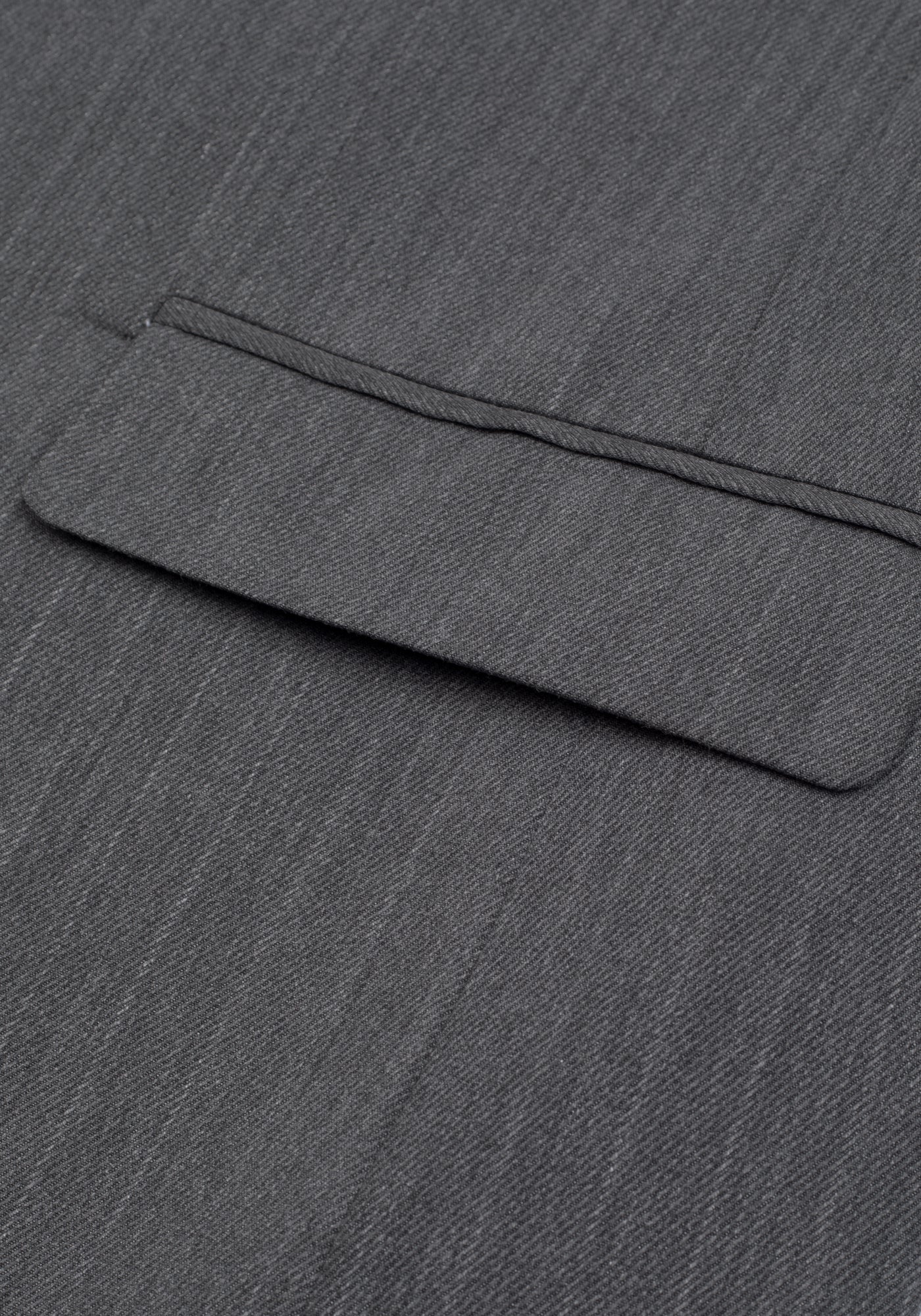 Contemporary Fit Solid Grey Double-Breasted Blazer