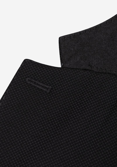 Contemporary Fit Spade Black Piqué Blazer