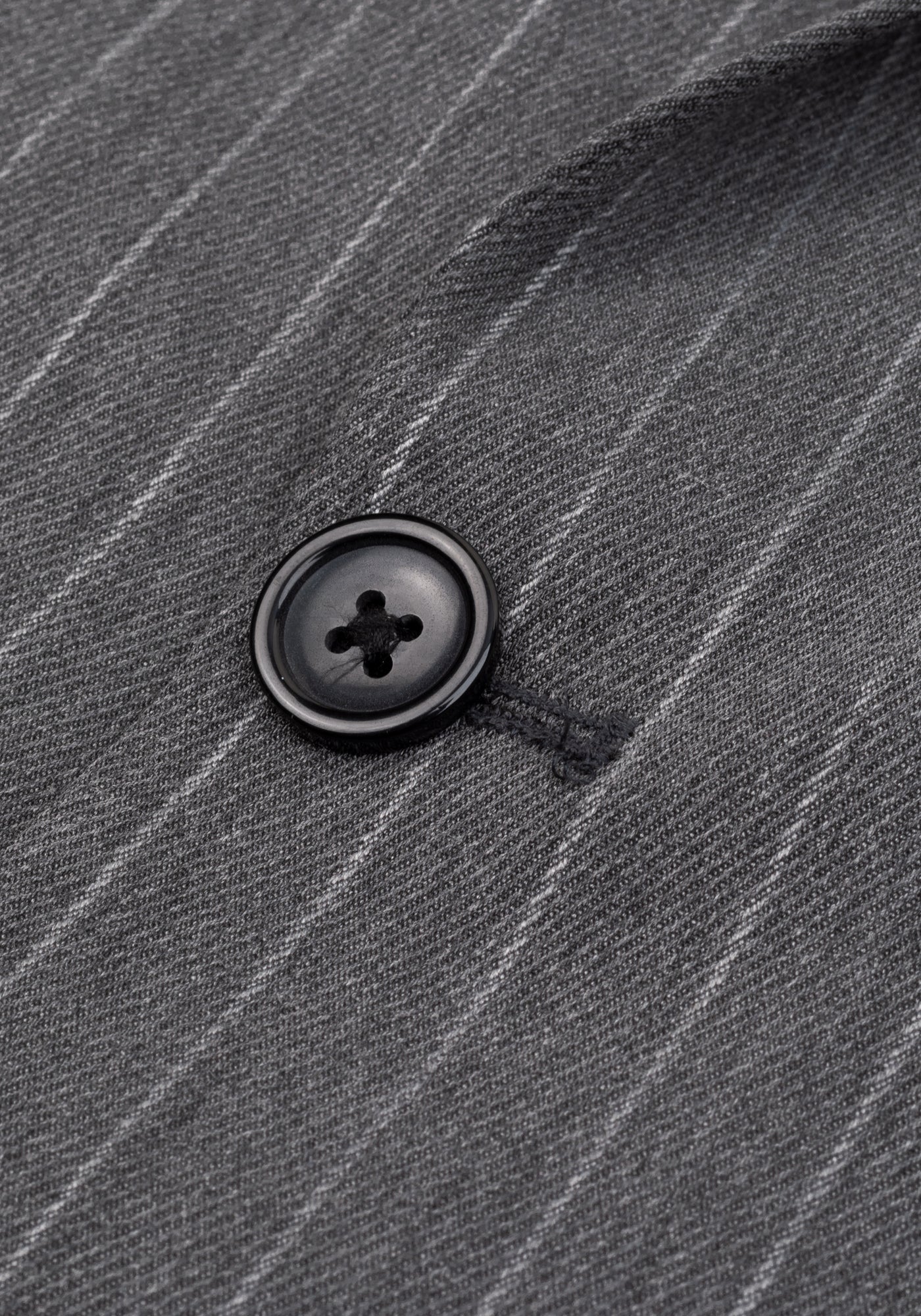 Smoke Grey Double-Breasted Poly Suit