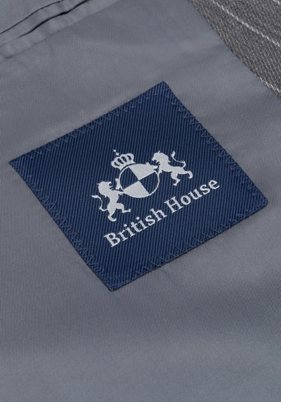 Smoke Grey Double-Breasted Poly Suit