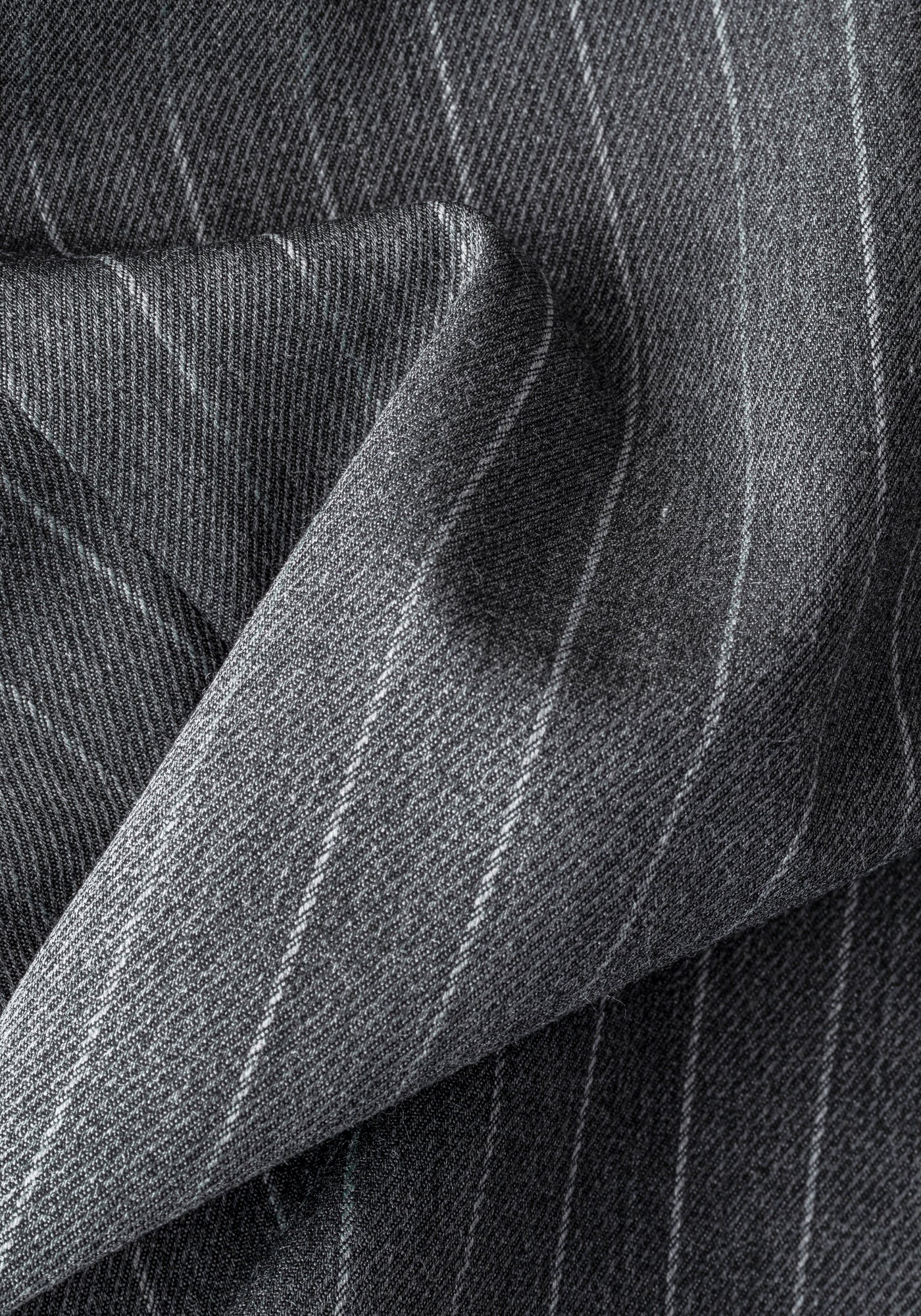 Smoke Grey Double-Breasted Poly Suit