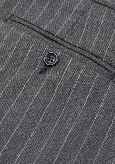 Smoke Grey Double-Breasted Poly Suit