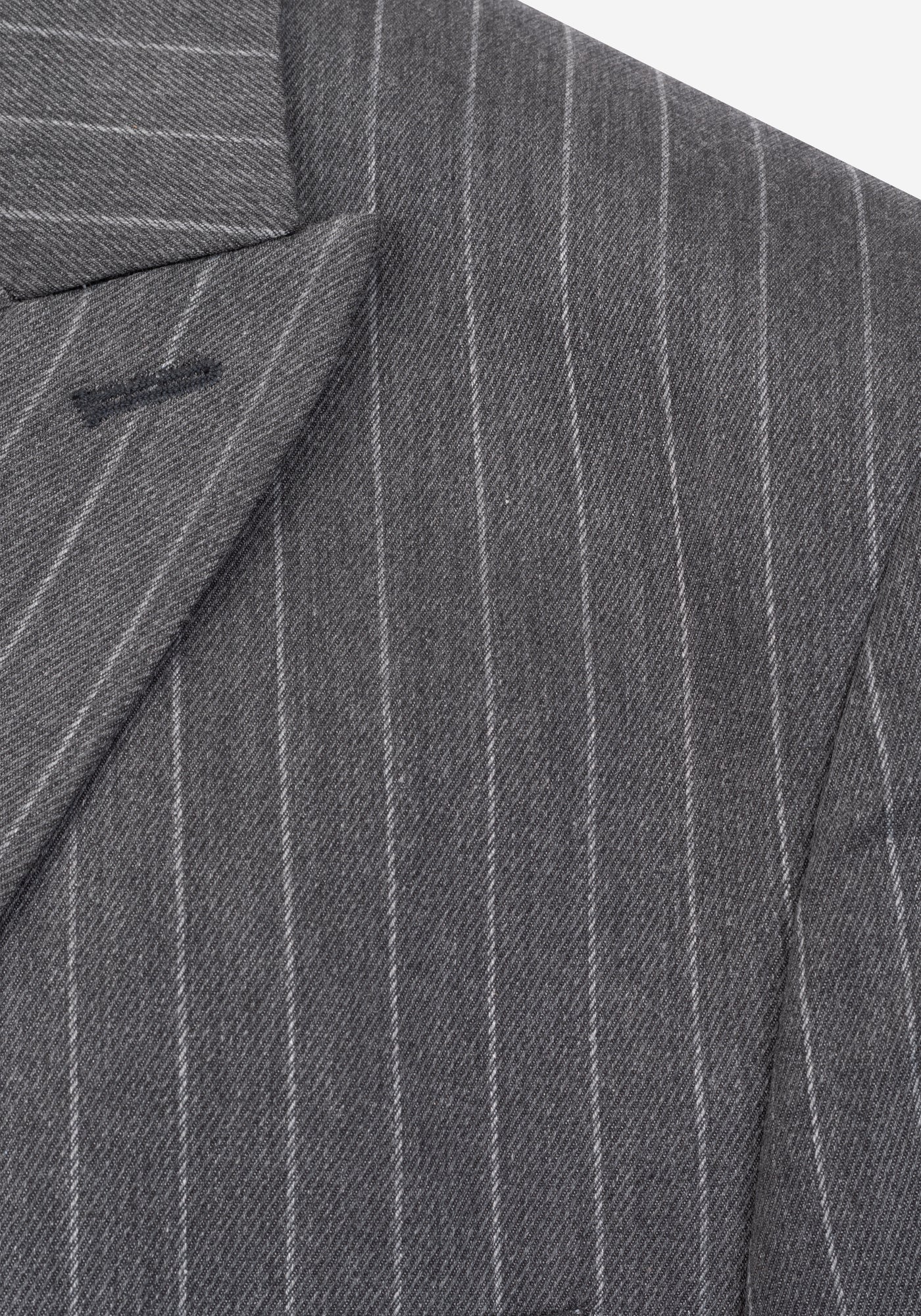 Smoke Grey Double-Breasted Poly Suit