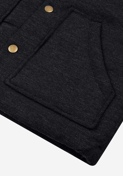Fog Black Down Vest