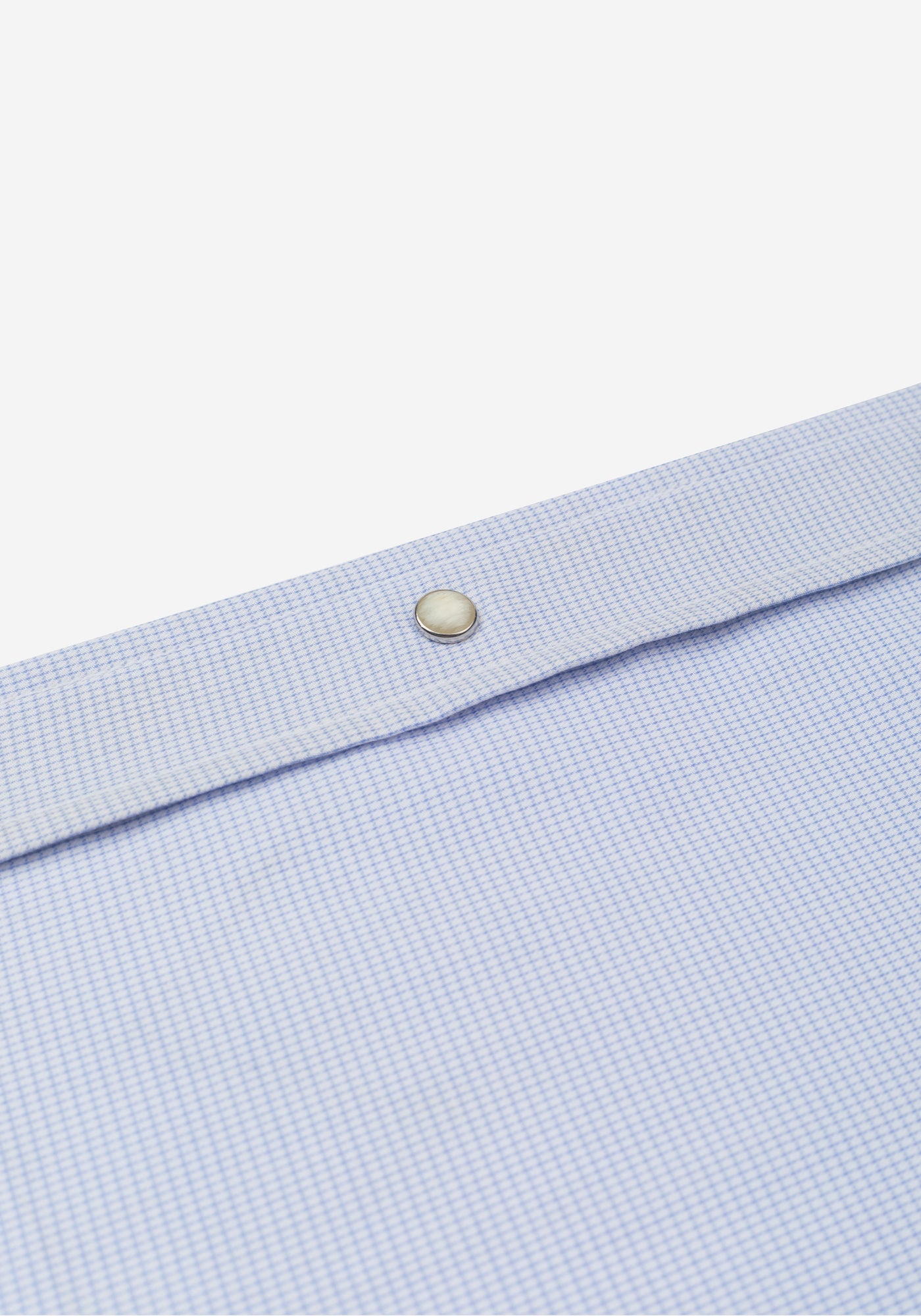 Powder Blue Checked Houndstooth Shirt