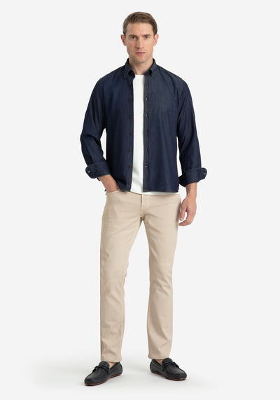 Nightfall Blue Washed Denim Shirt