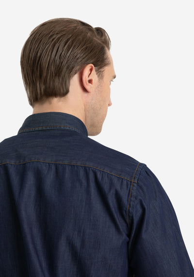 Nightfall Blue Washed Denim Shirt