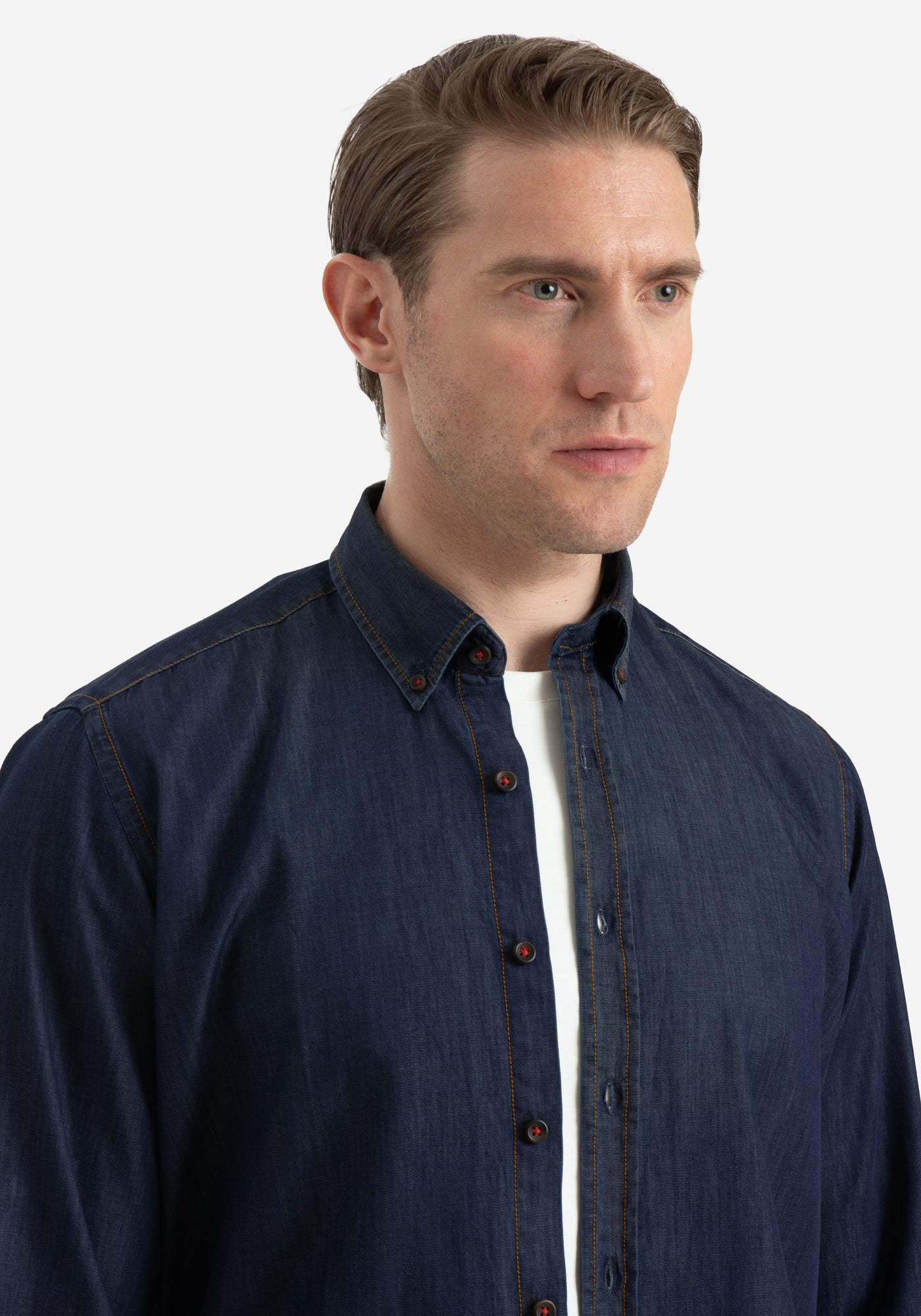 Nightfall Blue Washed Denim Shirt