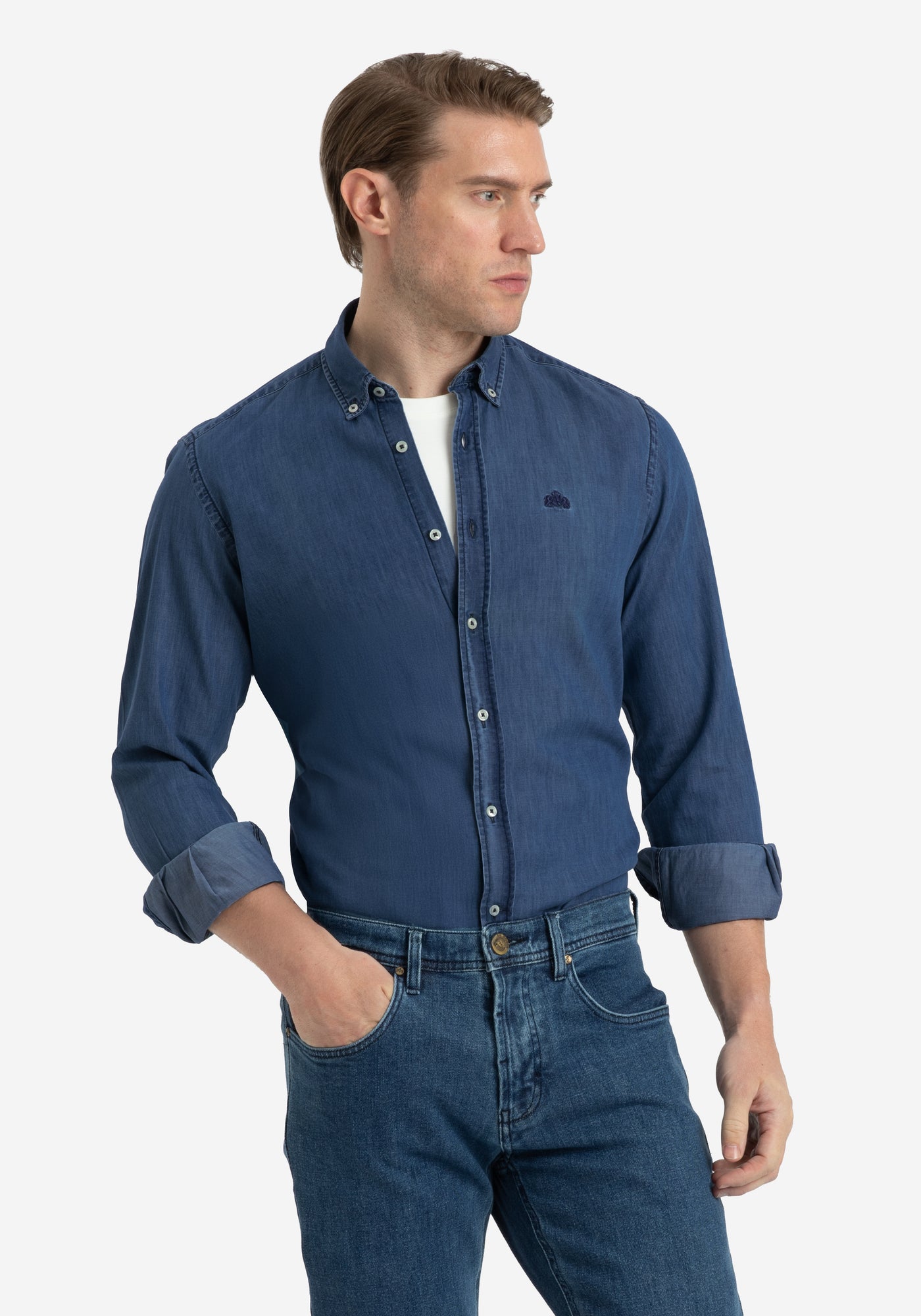 True Blue Washed Denim Shirt