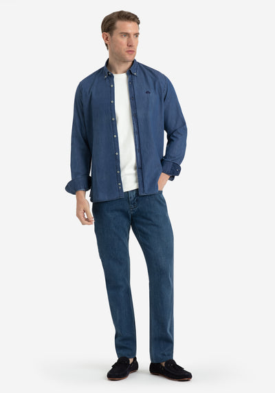 True Blue Washed Denim Shirt