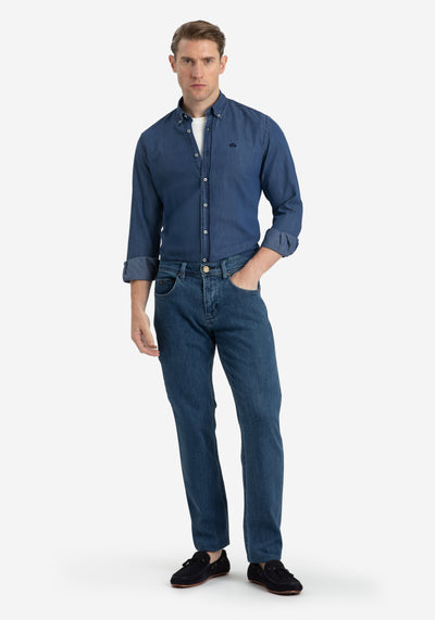 True Blue Washed Denim Shirt