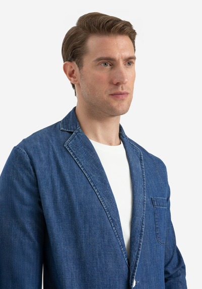Imperial Blue Denim Blazer