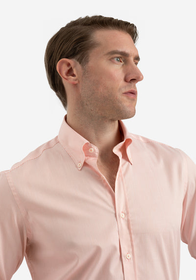 Pale Orange Stripe Signature Twill Shirt