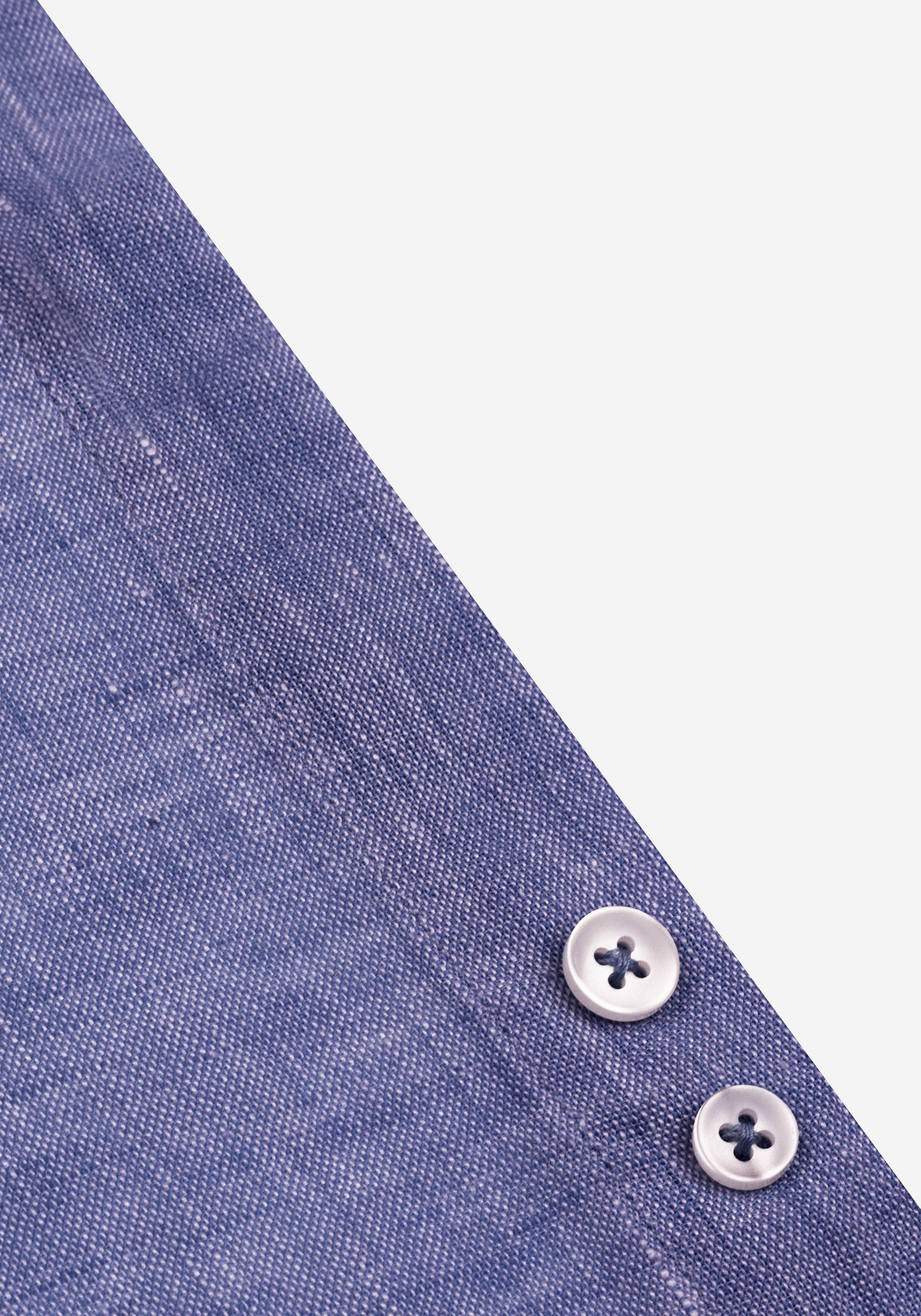 Steel Blue Belgian Linen Shirt