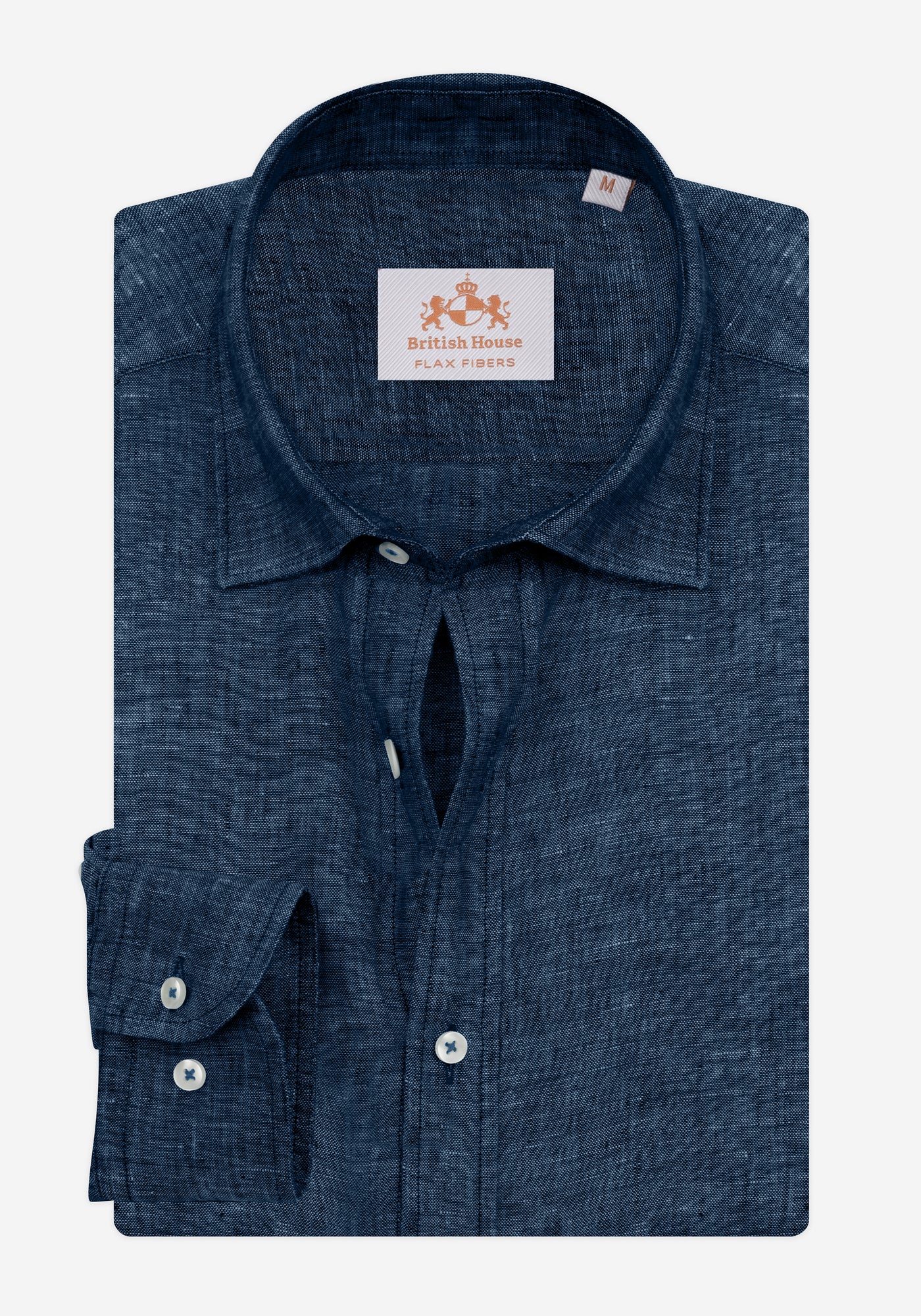 Ink Blue Belgian Linen Shirt