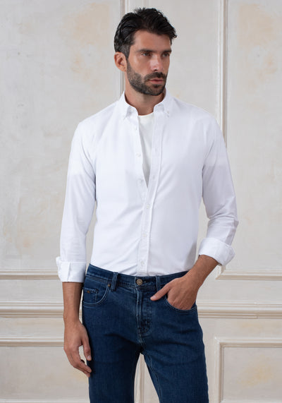 Ghost White Heavy Oxford Shirt