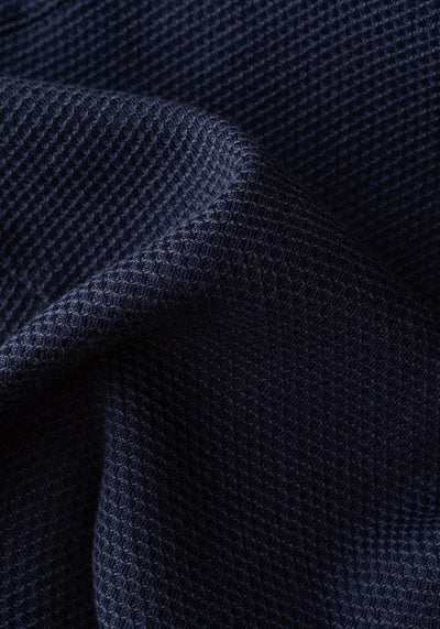 Midnight Navy Basket Weave Overshirt