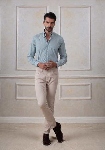 Emerald Green Stripe Aero-Hybrid Shirt