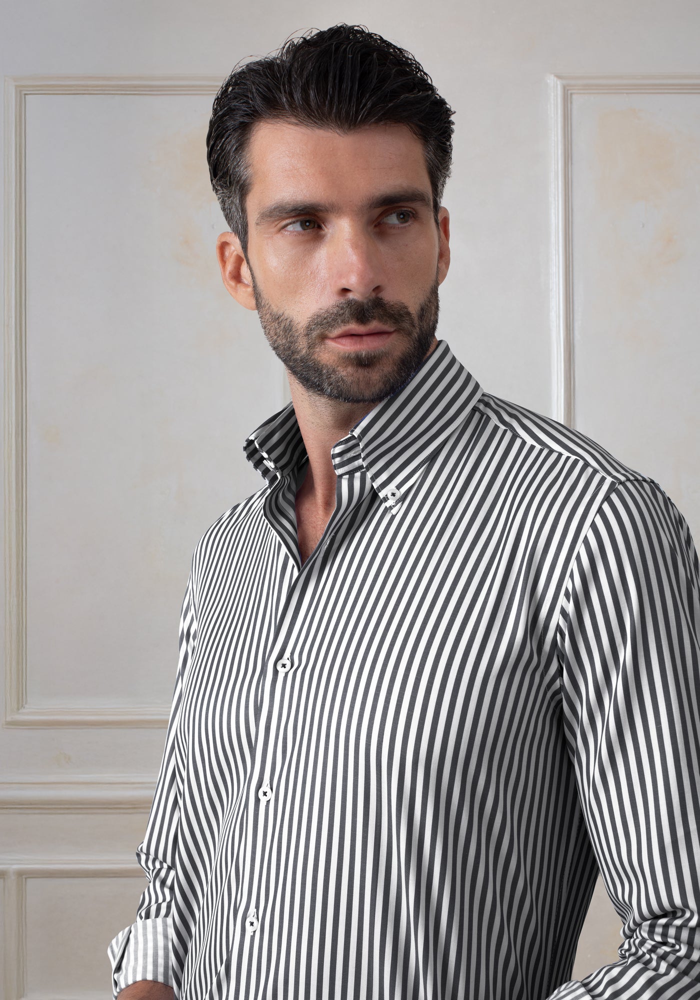 Shadow Black Stripe Aero-Hybrid Shirt