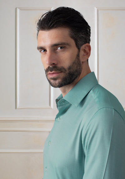 Azure Green Oxford Shirt
