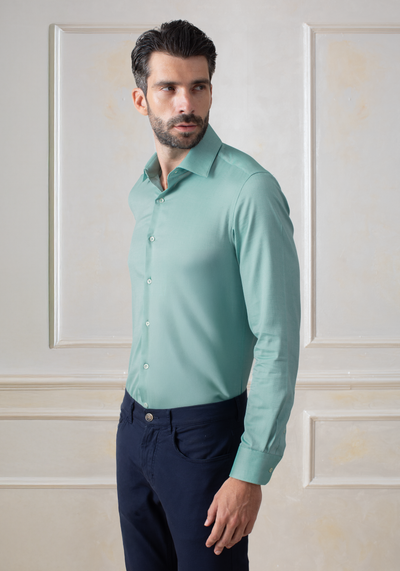 Azure Green Oxford Shirt