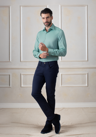Azure Green Oxford Shirt