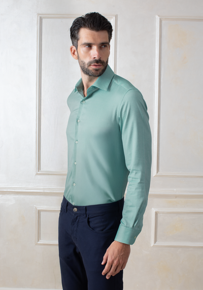 Azure Green Oxford Shirt
