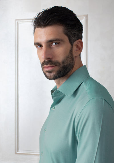 Azure Green Oxford Shirt