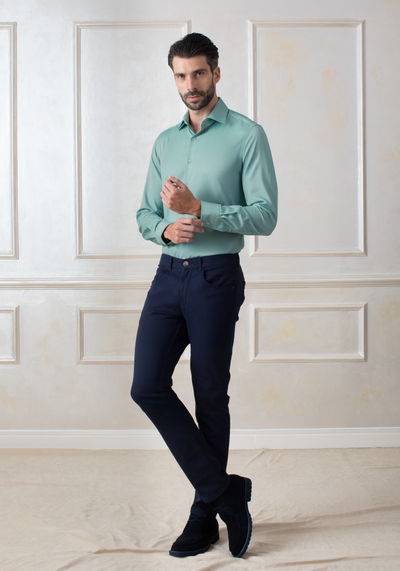 Azure Green Oxford Shirt